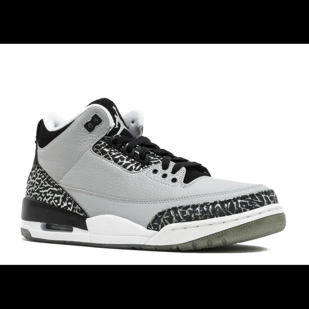 Men Air Jordan 3 Retro 'Wolf Grey 136064-004